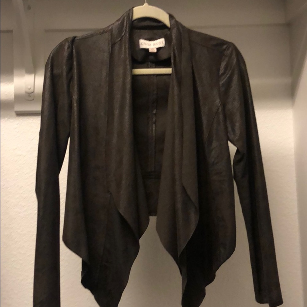Lightweight stretch soft suede-like jacket XS